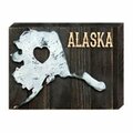 Clean Choice I Love Alaska State Art on Board Wall Decor CL3501020